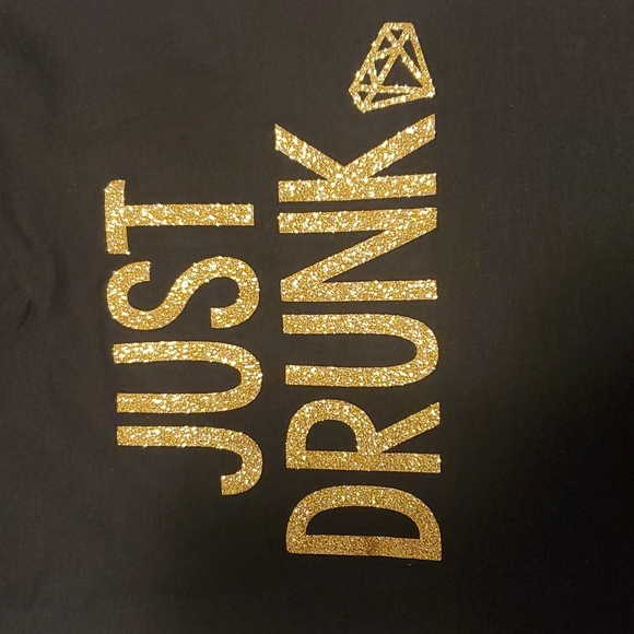 JUST DRUNK T Shirt top - Picture 2 of 3